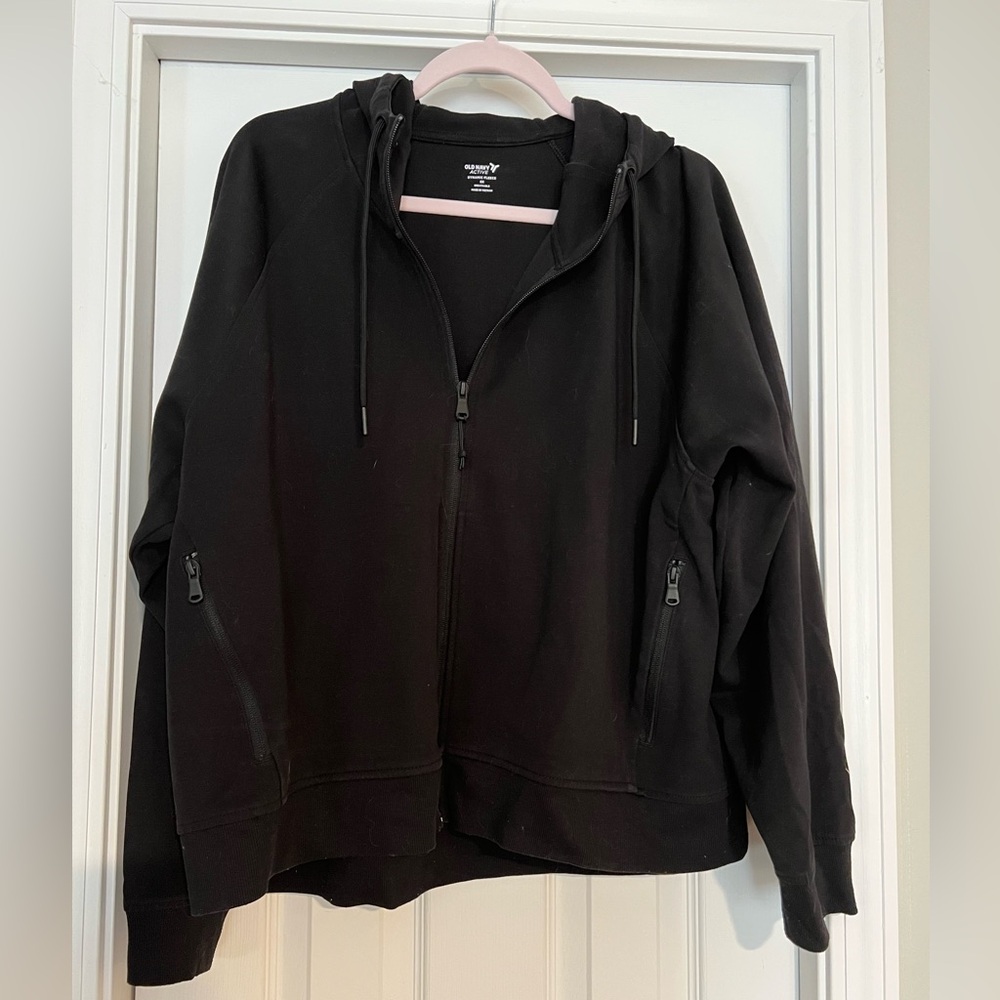Old Navy Active Black Fleece Hoodie